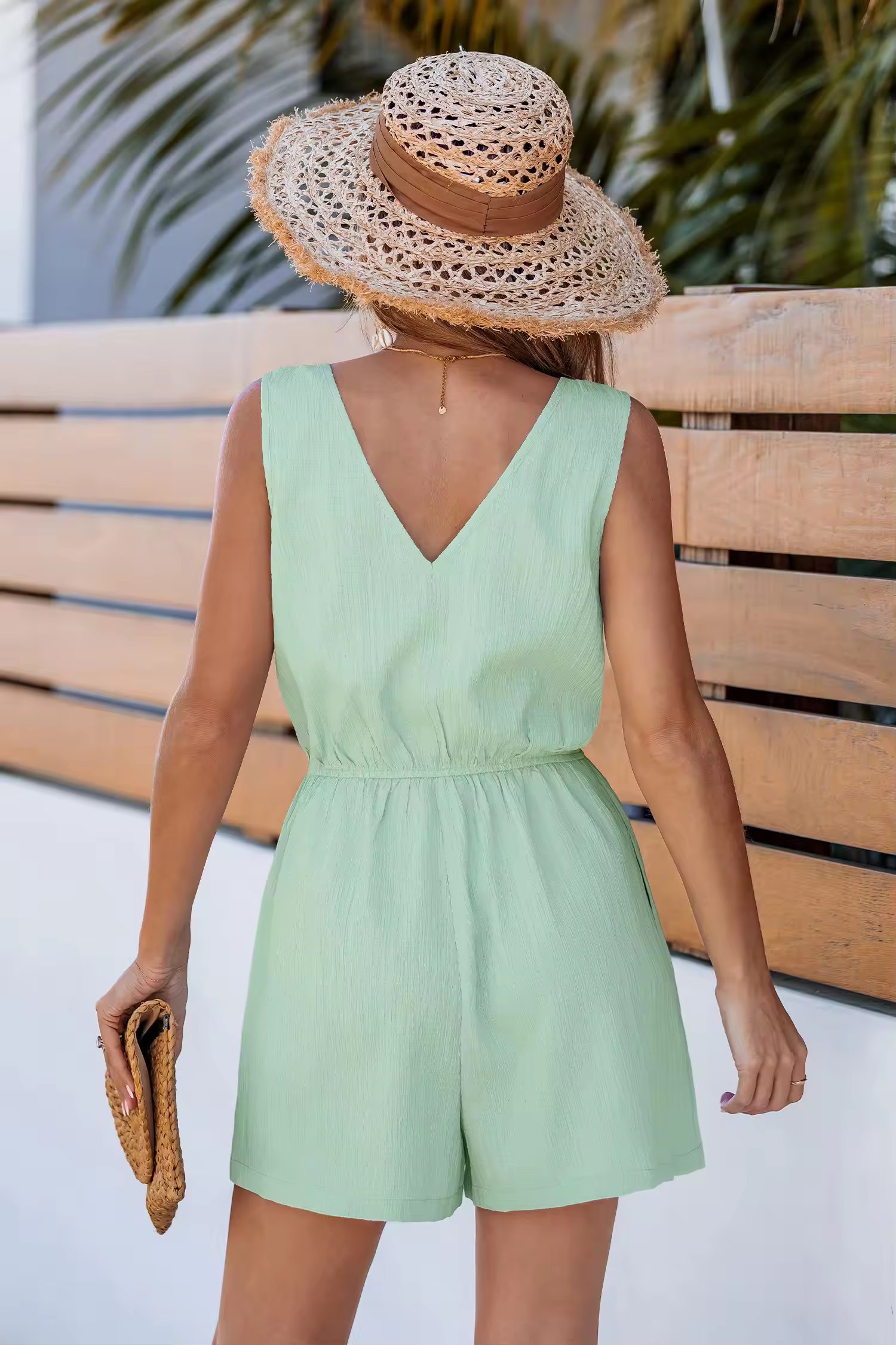 Meadow Breeze Green Romper