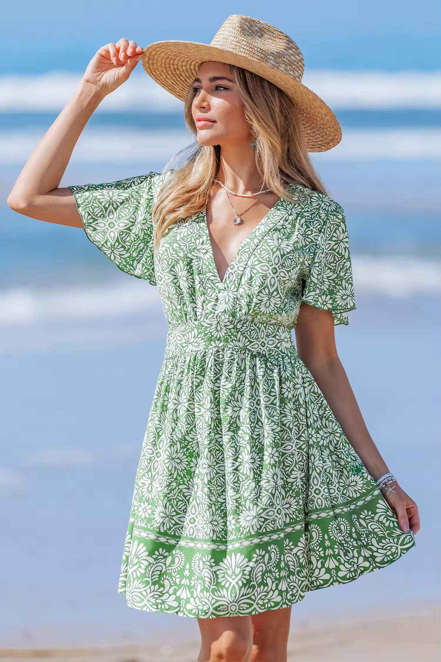 Fresh Garden Floral Mini Dress